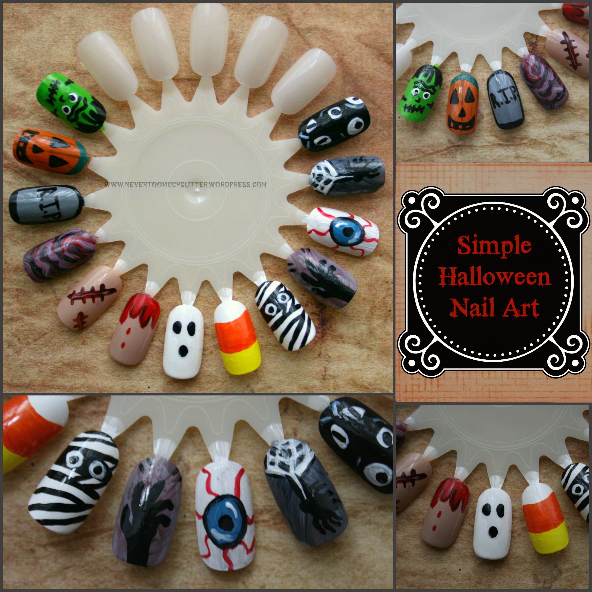 Simple and Fun Halloween Nail Art For Spooky DIY Manicures ...